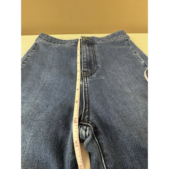 Free People Just Float On Flare Bell Bottom 2 Denim Jeans Boho Retro 70s Hippie - Picture 7 of 14